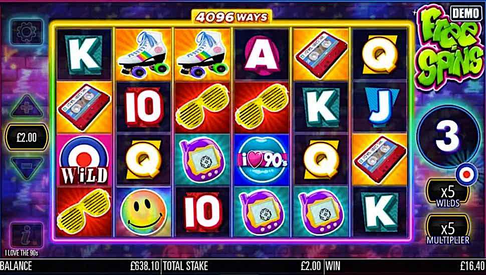 I Love The 90's slot free spins