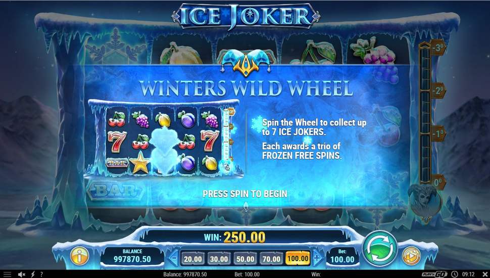 Ice Joker Slot - Winters Wild Wheel