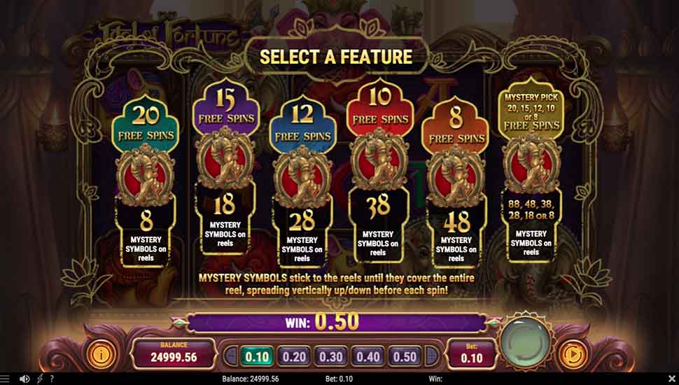 Idol of Fortune slot free spins