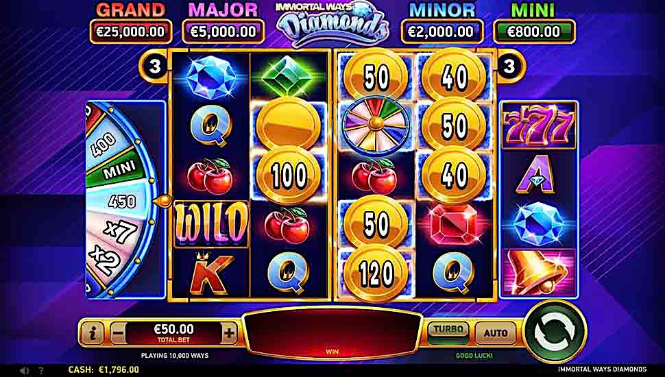 Immortal Ways Diamonds Slot Review | Free Play