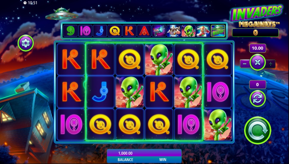 Invaders Megaways Slot by WMS preview