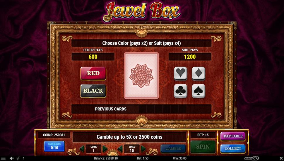 Jewel Box Slot - Gamble Feature