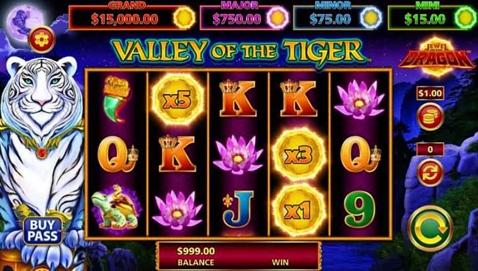 Jewel of the Dragon Valley of the Tiger slot mobile