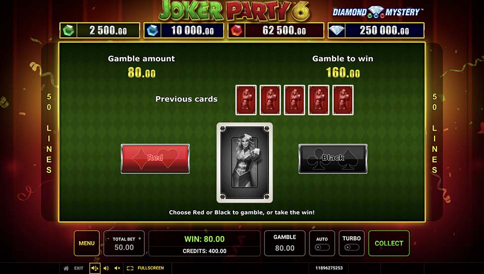 Joker Party 6 slot gamble