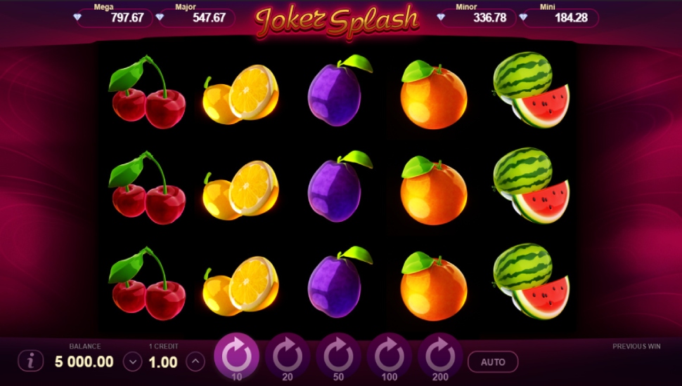 Joker Splash Online Slot by Gamzix preview