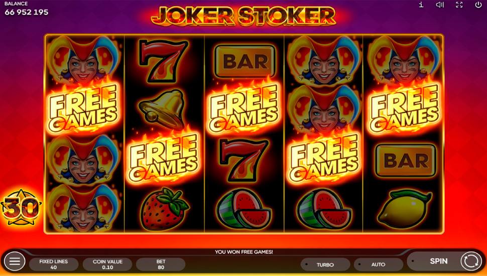 Joker stoker slot - free spins