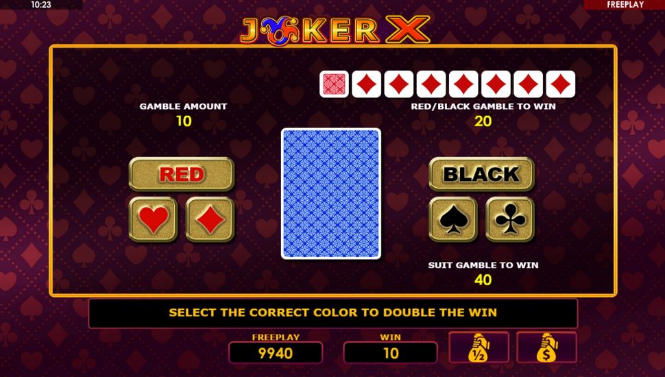 Joker X slot gamble