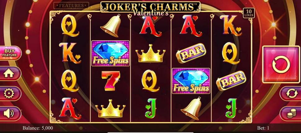 Jokers charms valentines slot mobile