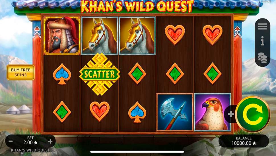 Khan's Wild Quest slot mobile