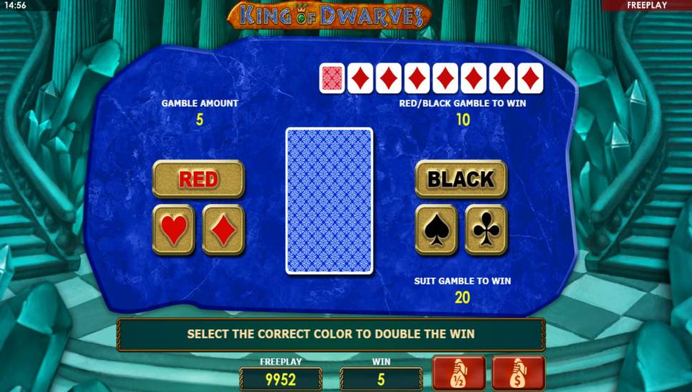 King of Dwarves Slot - Gamble Feature
