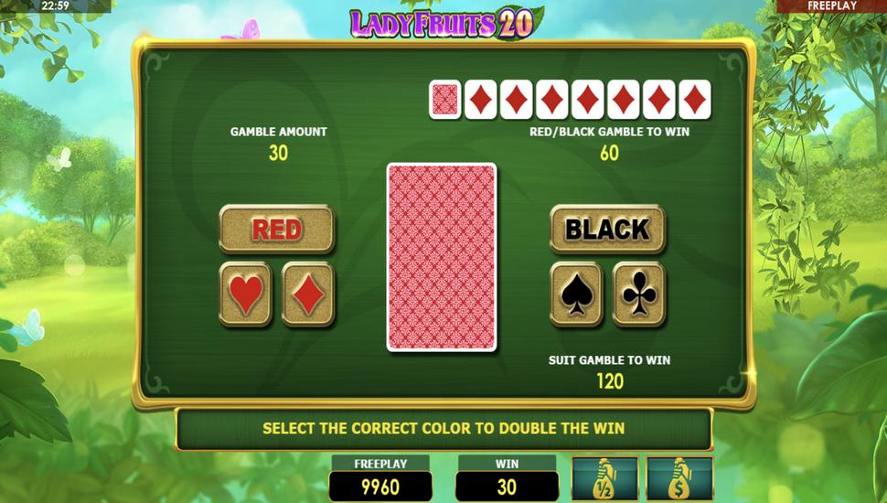 Lady Fruits 20 Slot - Gamble Feature