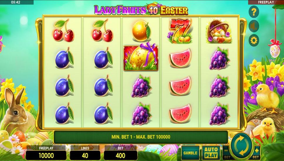 Lady Fruits 40 Easter Slot Mobile