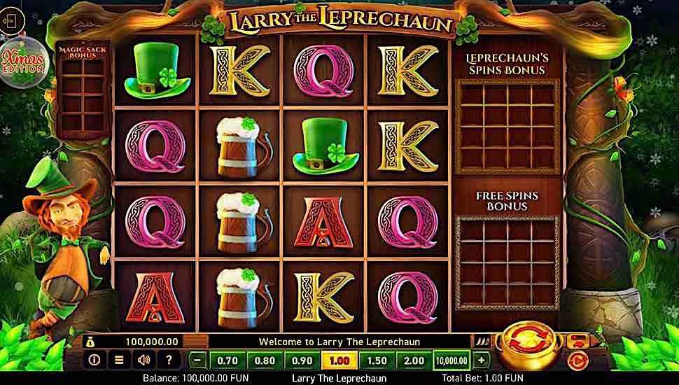 Larry the Leprechaun Xmas Edition Slot - Review, Free & Demo Play preview
