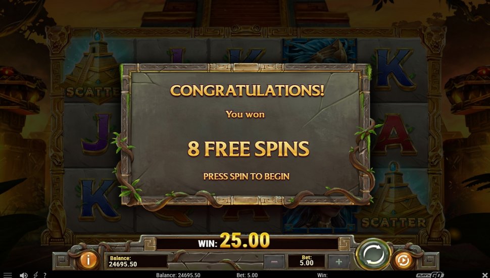 Legacy of inca slot free spins