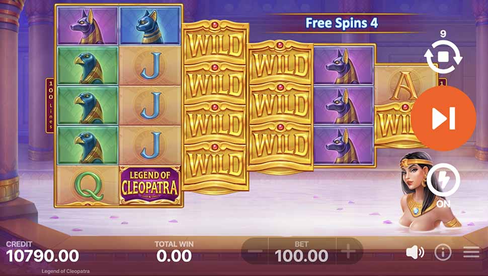 Legend of Cleopatra slot Double Wild Reel