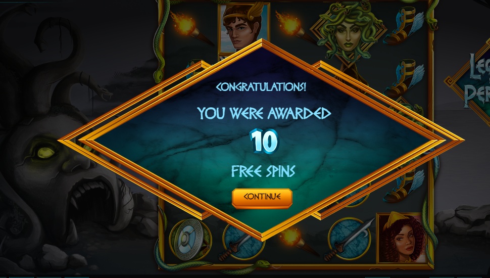 Legend of Perseus slot - Free spins