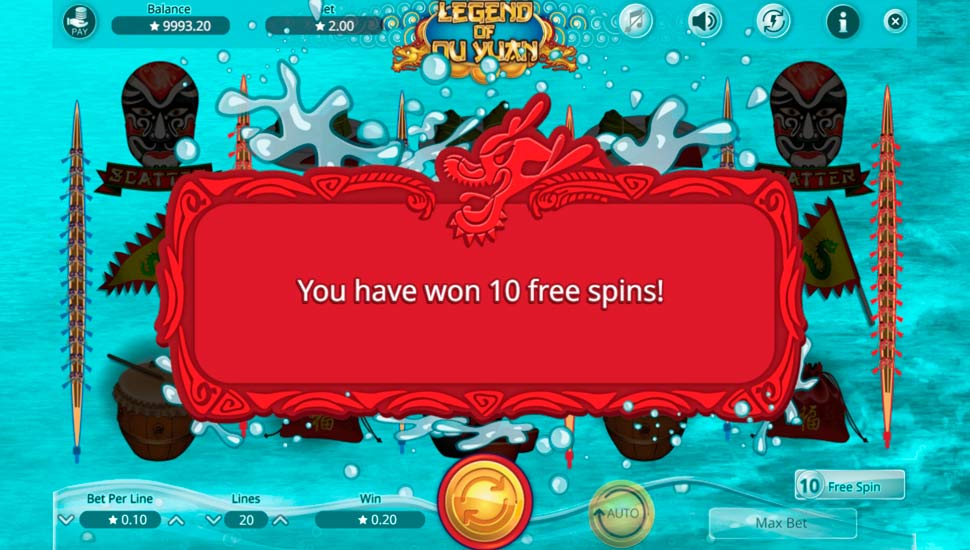 Legend of Qu Yuan slot Free Spins