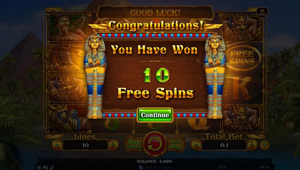 Legends of Egypt the Ankh Protector Slot - Free Spins