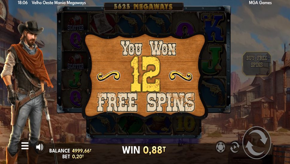 Lejano Oeste Mania Megaways slot free spins