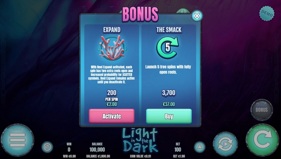Light in the Dark slot Bonus buy