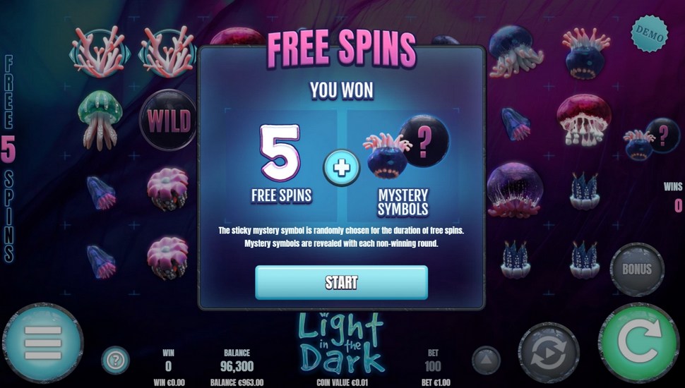 Light in the Dark slot Free spins