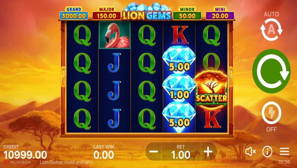 Lion Gems: Hold and Win Slot Mobile