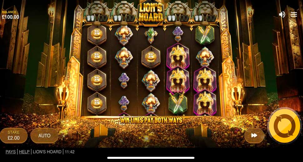 Lion's Hoard slot mobile