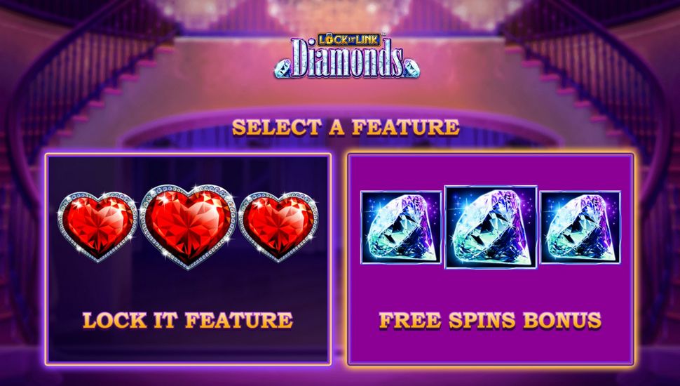 Lock It Link Diamonds Slot - Select a Feature