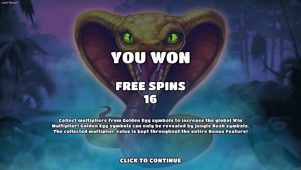 Lord Venom slot free spins