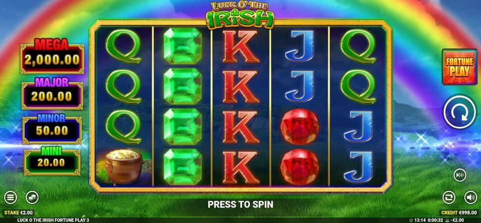 Luck O The Irish Fortune Play 3 slot mobile