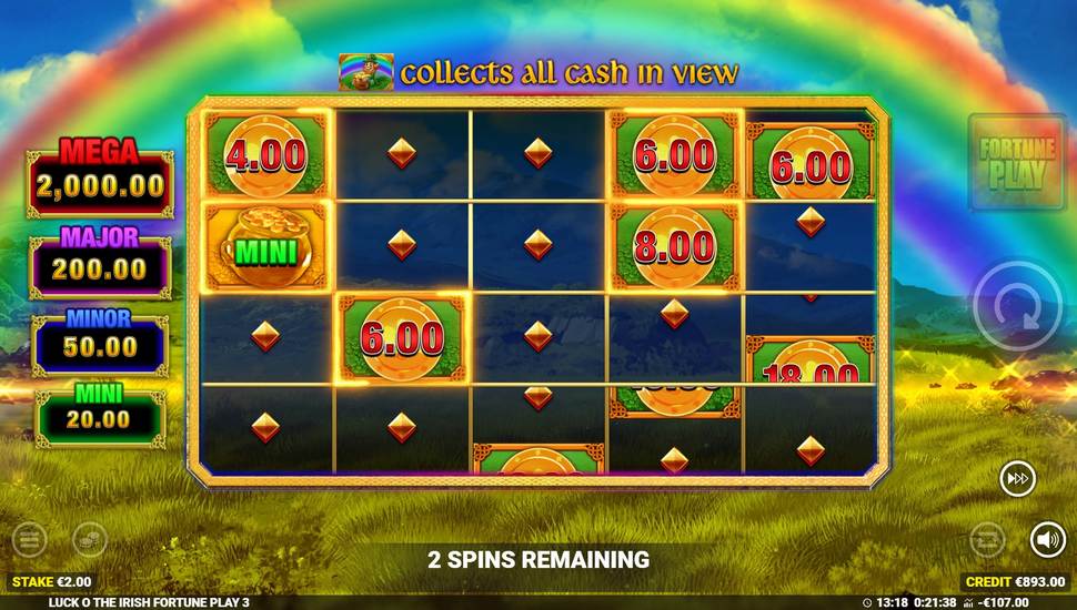 Luck O The Irish Fortune Play 3 slot money spins