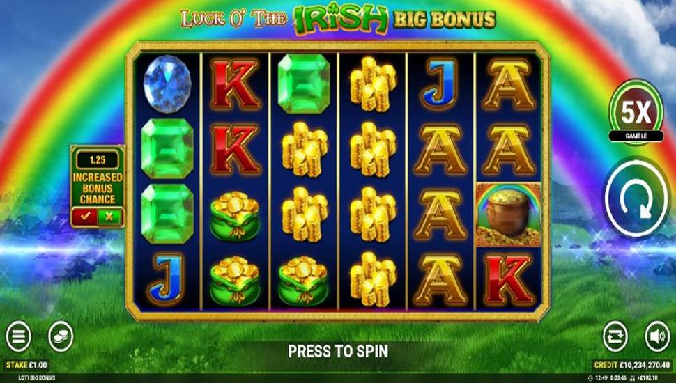 Luck O' The Irish Big Bonus Slot Mobile