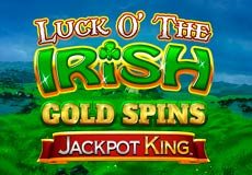 Luck O' The Irish Gold Spins Jackpot King Slot - Review, Free & Demo Play logo