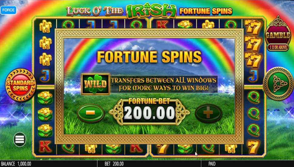 Luck O’ The Irish Gold Spins slot - feature