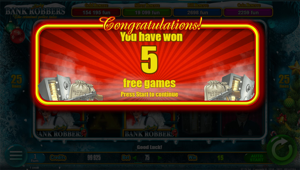 Lucky Bank Robbers Slot - Free Games