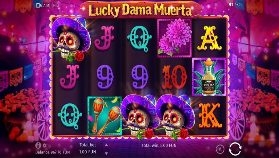 Play Lucky Dama Muerta at Slingo