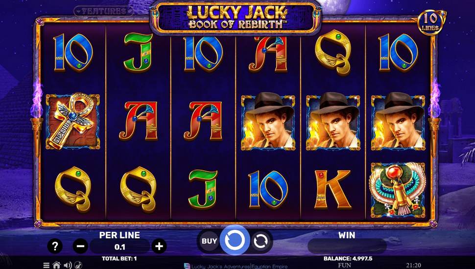 Lucky Jack Book of Rebirth Egyptian Darkness Slot - Review, Free & Demo Play