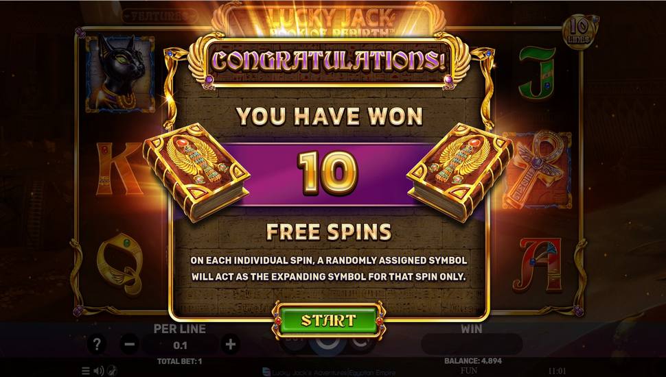 Lucky Jack - Book Of Rebirth Slot - Free Spins