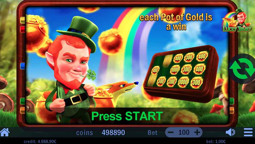 Lucky Jimmy slot Pot of Gold Feature