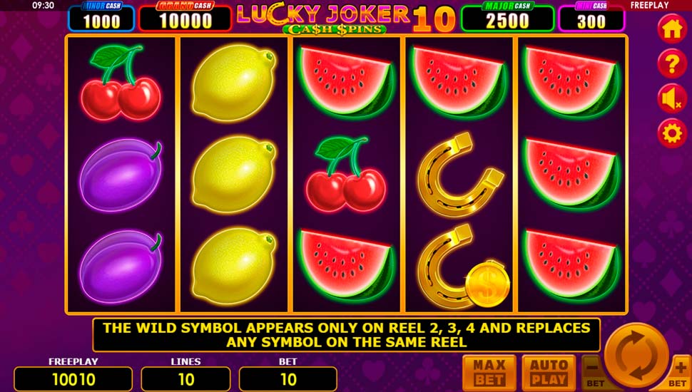 Lucky Joker 10 Cash Spins Slot - Review, Free & Demo Play