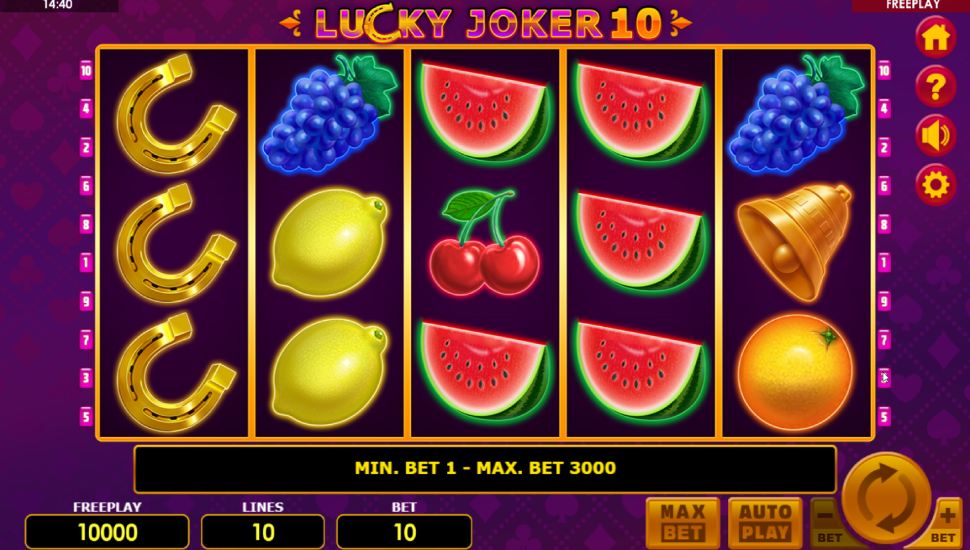 Lucky Joker 10 Slot - Review, Free & Demo Play preview