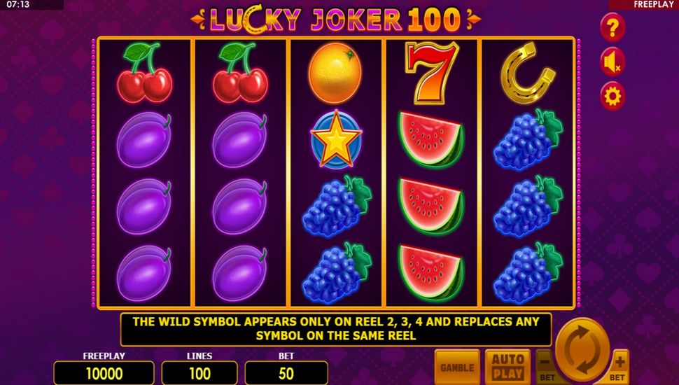 Lucky Joker 100 Slot - Review, Free & Demo Play