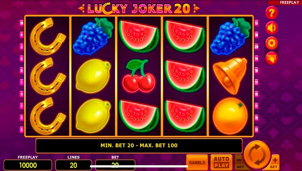 Lucky joker 20 slot mobile