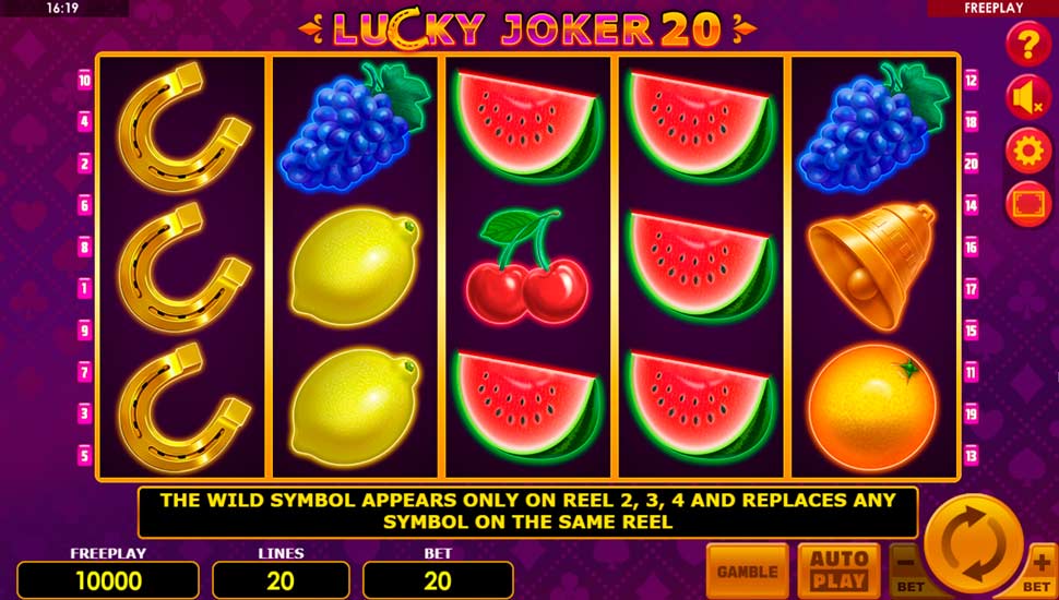 Lucky Joker 20 Slot - Review, Free & Demo Play preview