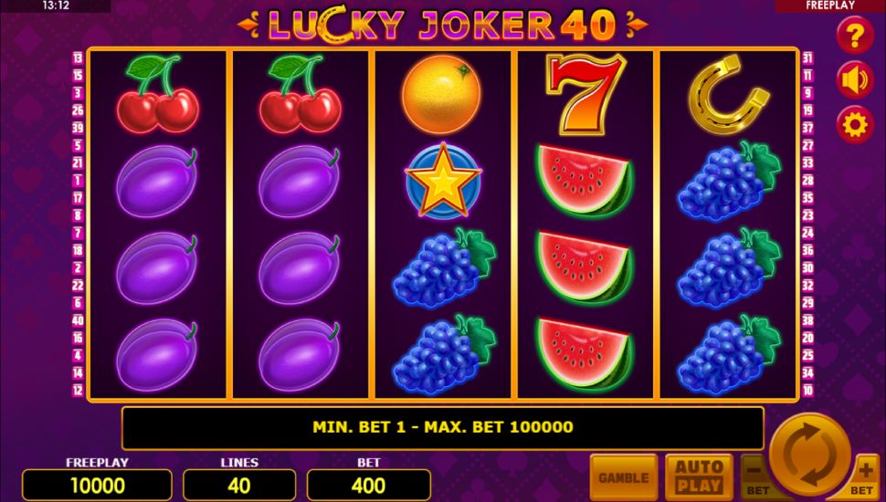 Lucky Joker 40 Slot - Review, Free & Demo Play