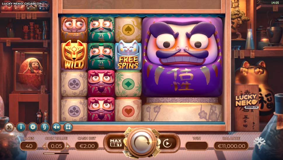 Lucky Neko Gigablox Slot - Review, Free & Demo Play
