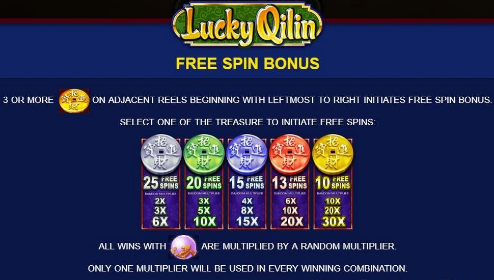 Lucky Qilin slot machine