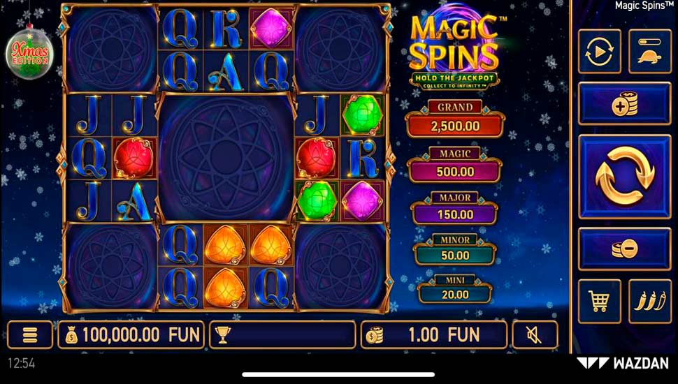Magic Spins Xmas Edition slot mobile