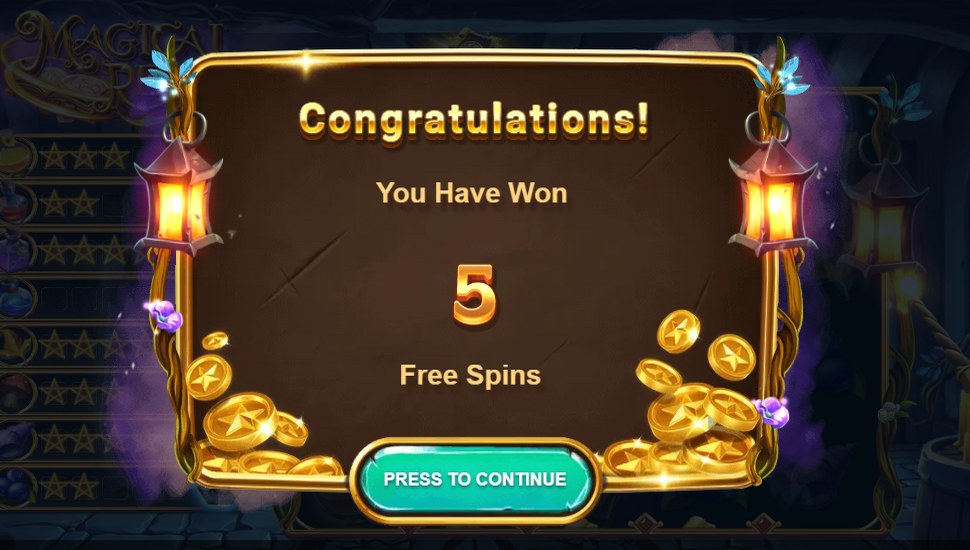 Magical Reels slot - free spins