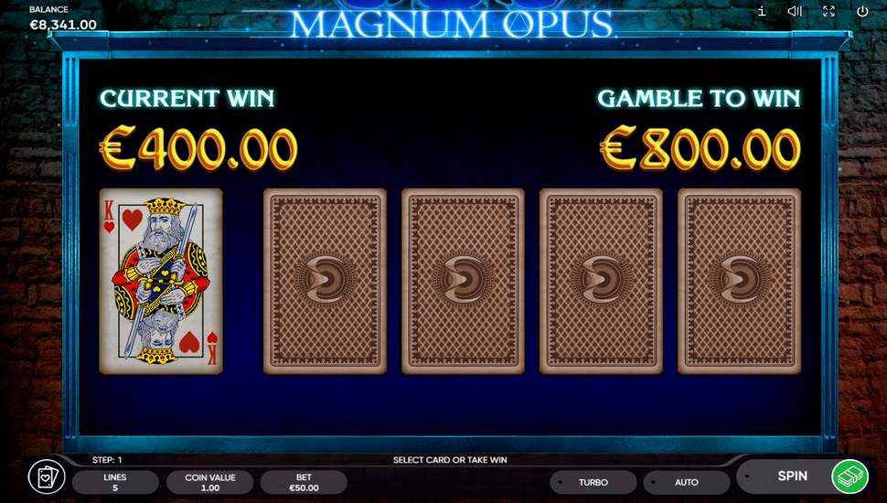 Magnum Opus Slot - Gamble Feature